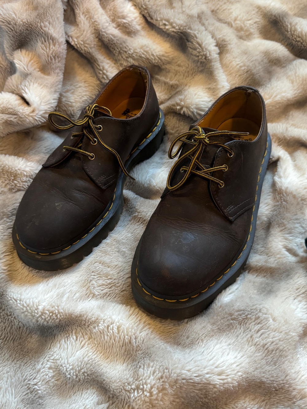 Brown Dr. Martens oxfords Mens